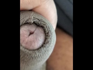 Foreskin Play Close-up