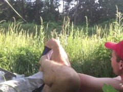 Позирование перед электричкой 1 - Screenshot 7 of 16 - Futanari Selfsuck
