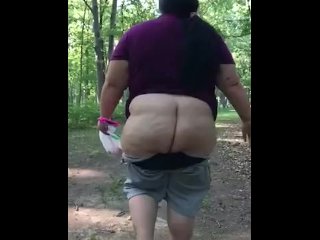 big ass, bbw, nature walk, exclusive