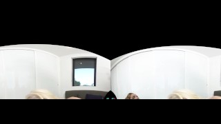 VRHUSH Richelle Ryan fucks her stepdaughter Elsa Jean with a strapon