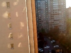 Утренняя прогулка. Лифт в большом городе.