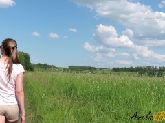 Красивая девушка дала кончить ей в киску на прогулке - Screenshot 1 of 16 - Teenager