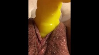Masturbating my fat pussy pov