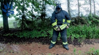 Brandweerjongen - snelle druk loslaten