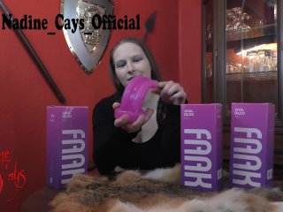 tongue, anal dildo, teen, unboxing
