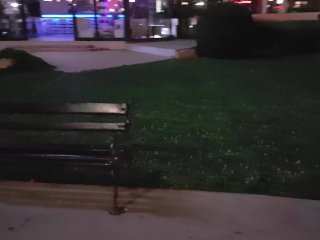 Masturbation in front of  tourists  in public central city, pee on street