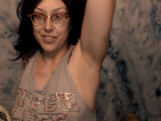Long Haired Babe Dirty Feet & Armpits for you to lick