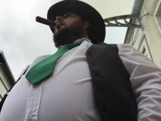 low angle fancy fat cowboy smoke clip