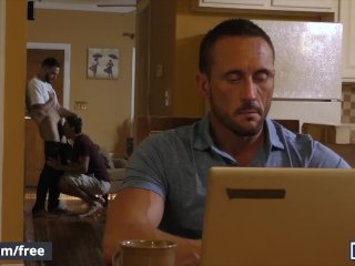 Men.com - Cliff Jensen and Damien Kyle and Myles Landon - Coffee Time - Dri screenshot number 2