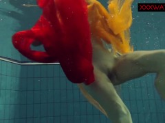 Very hot underwater show with Nastya