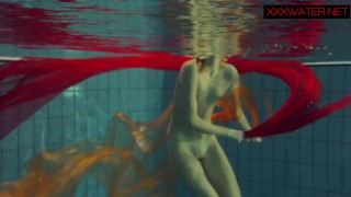 Very hot underwater show with Nastya