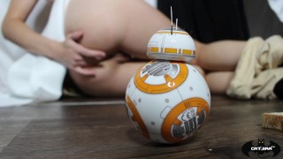 Rey cums for BB8 - StarWars Parody Porn thumbnail