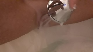 Pussy play with showerhead