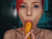 Preview 3 of ASMR playing with Banana FIND ME ON FANSLY  -  MYSWEETALICE (PATREON - MYKINKYDOPEASMR)
