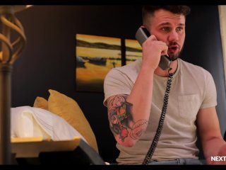 NextDoorRaw Hotel Overbooked! Hot Guys Must Share Bed! screenshot number 2