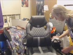 Disinfecting The Chair I Masturbate In