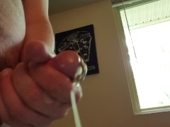Cumming with my new 4g ring