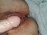 Preview 6 of shaved pussy squirting on man