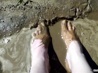 dutch, feet, mud, foot