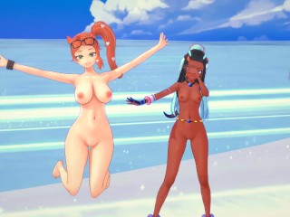 Pokemon Day at the Beach Sonia x Nessa