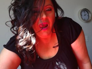 Dirty talk milf playing with big_titties