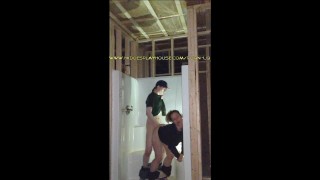 Fucks In A Doggy Fashion On A Building Site
