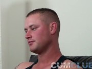 Preview 2 of Cum Club: Beefcake Cum Swallow - Stud Unloads in Mouth after 1st Rimming