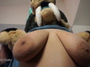 Preview 4 of Female Murrsuiter with Big Tits Teases in a Tight Shirt