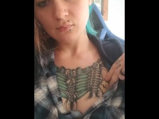 licking, tattooed women, petite, small tits