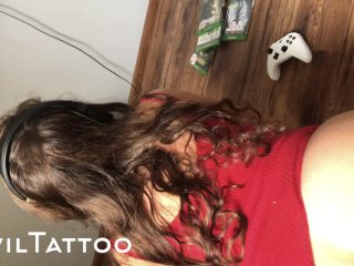 Petite_Brunette Fucked DoggystyleWhile Playing Fortnite After Doin Blowjob