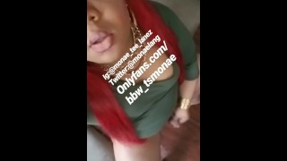 Go To My Onlyfans To See The Full Video Of Bbw Ts Monae's Solo