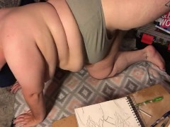 Bbw Does Light Butt Workout - Screenshot 10 of 16 - Topless