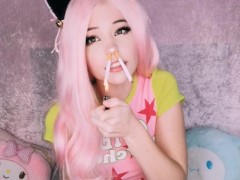 Belle Delphine gets DOUBLE penetrated - Screenshot 14 of 16 - Petite