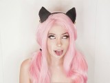 Belle Delphine gets HUGE LOAD blown on her