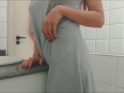 Preview 1 of Bathroom's sink humping, I moaned very loudly! - Katie Adams