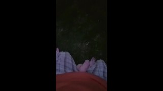 Pissing in the yard