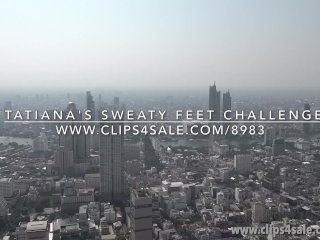 Tatiana's Sweaty Feet Challenge - (Dreamgirls inSocks)