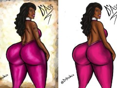 Big Booty Cherokee D Ass Illustration