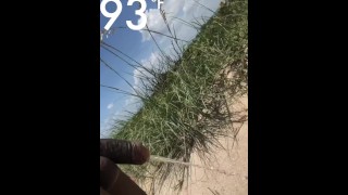 Peeing at the nude beach