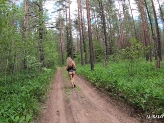 TRAILER - Young Couple Walks through the Woods and Fucked in Car Outdoors