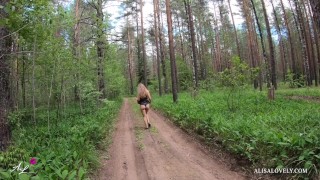 TRAILER - Young Couple Walks Through the Woods and Fucked in Car Outdoors