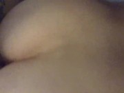 Preview 4 of 18 YEAR OLD PAWG RIDES CREAMY INTERRACIAL COCK POV