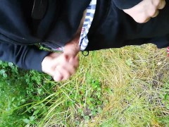 FIRST TIME OUTDOOR ALMOST CAUGHT Filmed by Dude