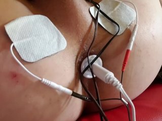 electric butt plug, anal electro torture, electro stimulation, shocking orgasm