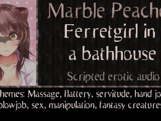 female orgasm, catgirl, japanese bathhouse, massage parlor
