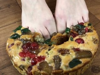 food crush feet, toes, christmas, role play