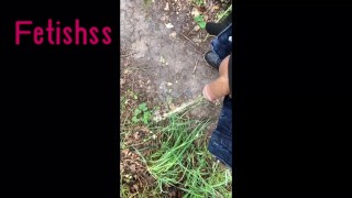  piss in the woods ,DADDY CUM 