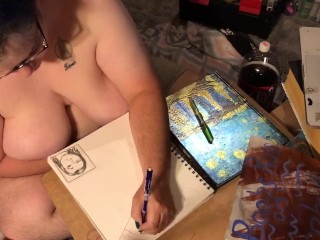 Desenho Cômico De Presente De Aniversário Pt 1 - Boobs Ross Na Pornhub