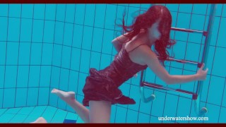 Nata swims and shakes her ass