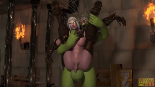 Maiev And Orc Screwing The Screw Warcraft Futa